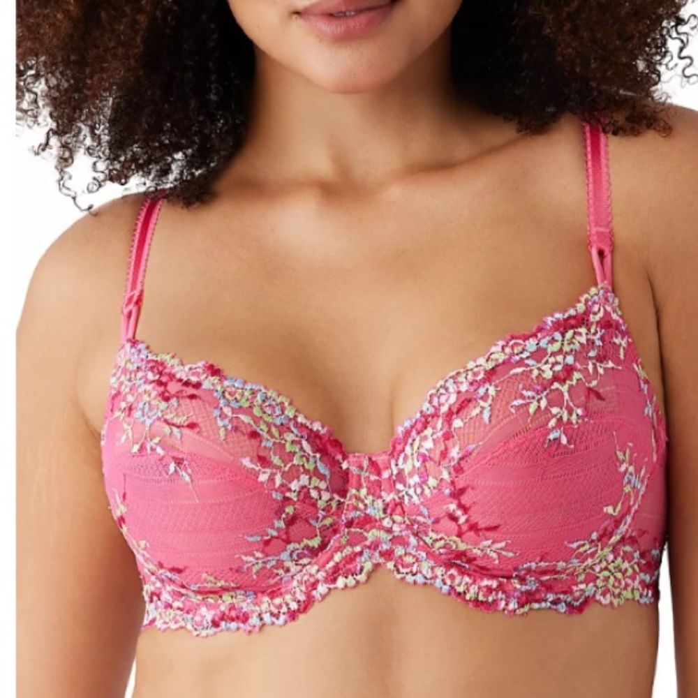 Wacoal Pink 65191 Embrace Lace Unlined Underwire Bra 38D